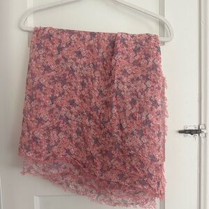Spell Pink Floral Lightweight Scarf/Sarong